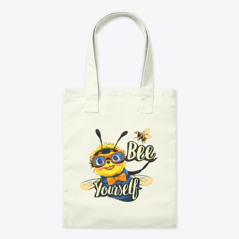 Cute Vintage Bee Yourself Positive Quote