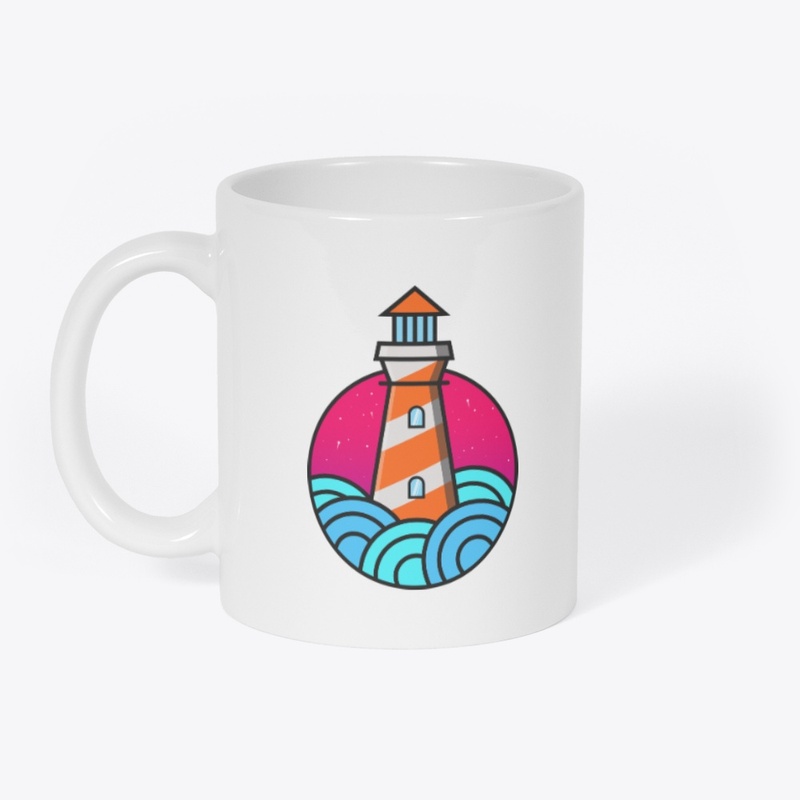 Colorful Light House Mascot