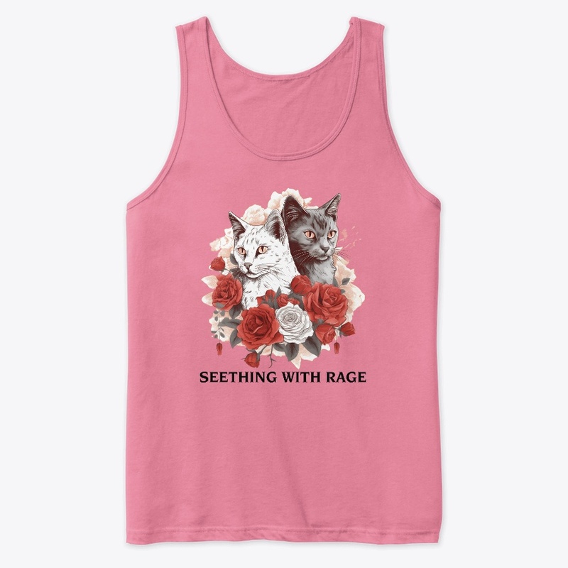 Funny Cat Roses Seething With Rage