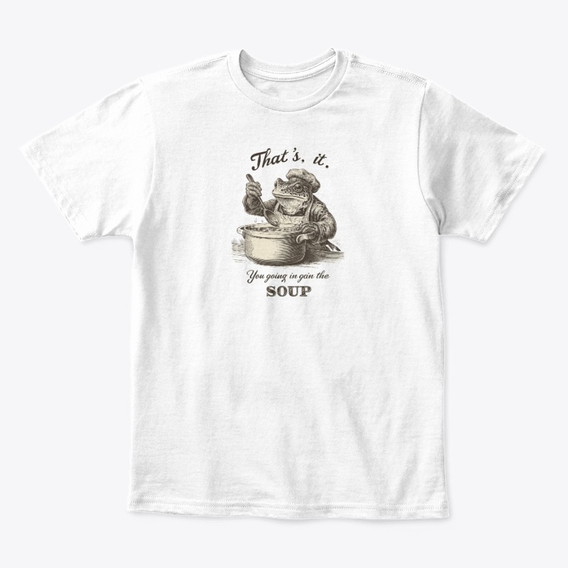Sarcastic Frog Chef Going in the Soup