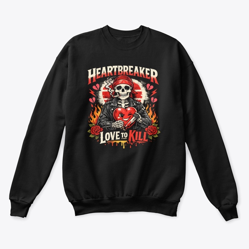 Heartbreaker Skull Valentine T-Shirt