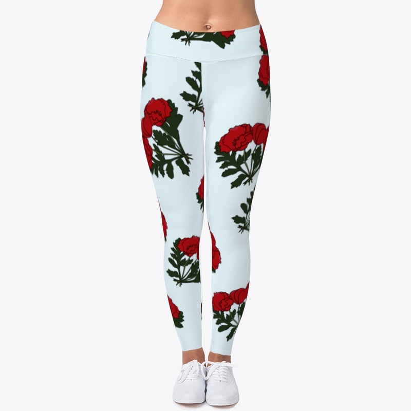 Poppies red pattern