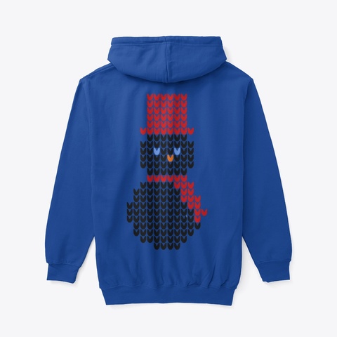 Christmas Deep Royal T-Shirt Back