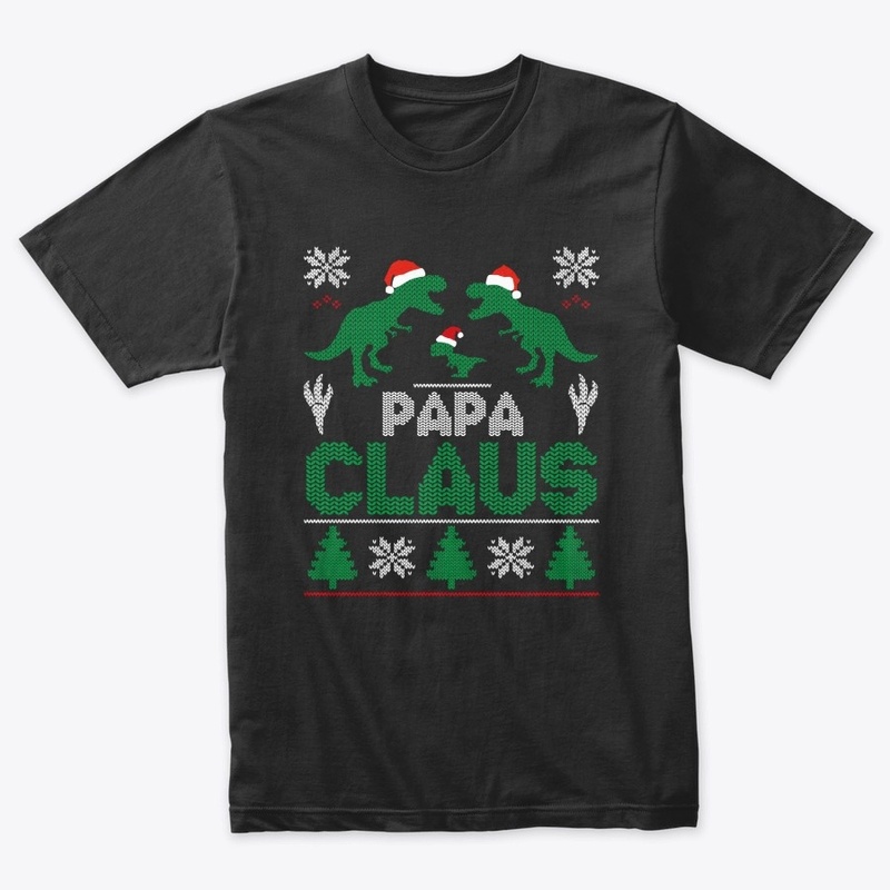 Mens Funny Papa Claus Christmas T-Shirt 