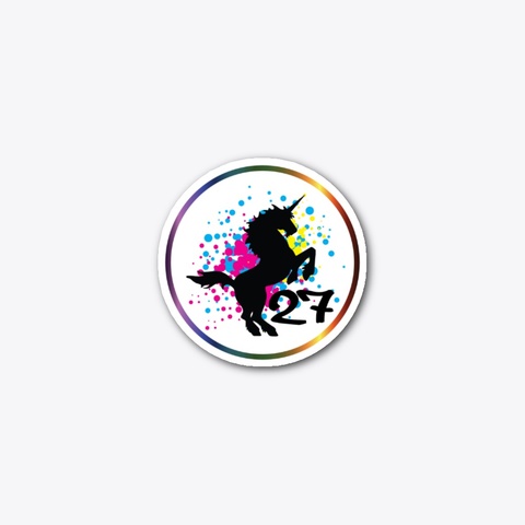 Unicorn 27 Sticker Standard T-Shirt Front