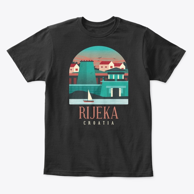 Croatia Skyline Rijeka Souvenir Gift