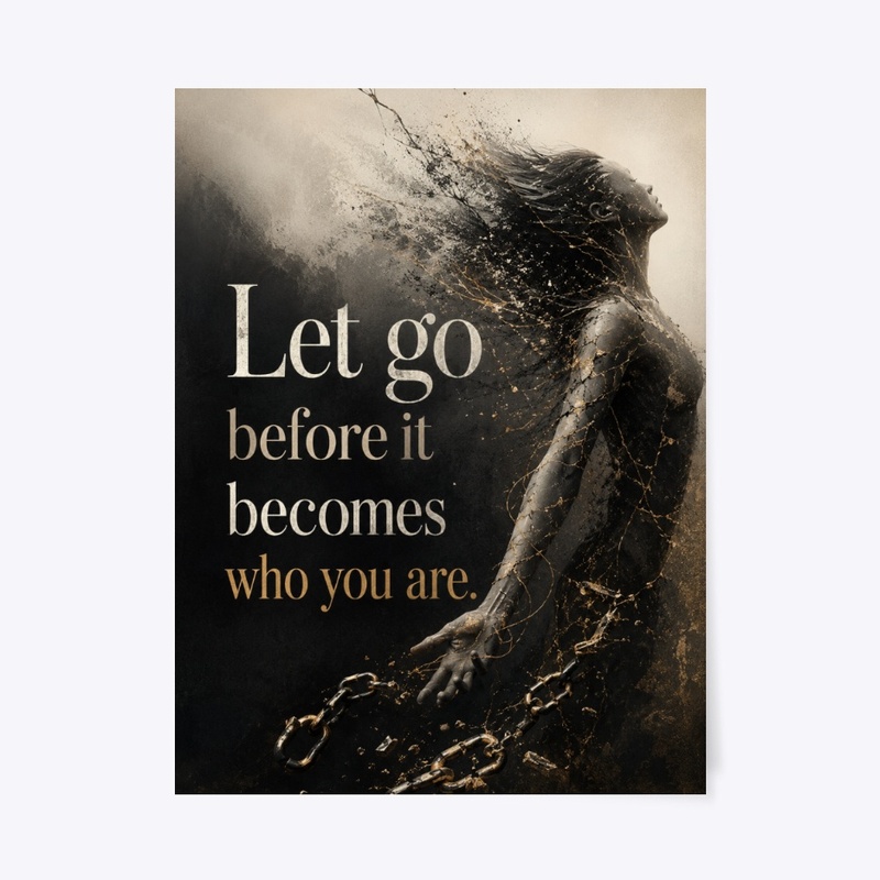 Let Go Dark Statement Print