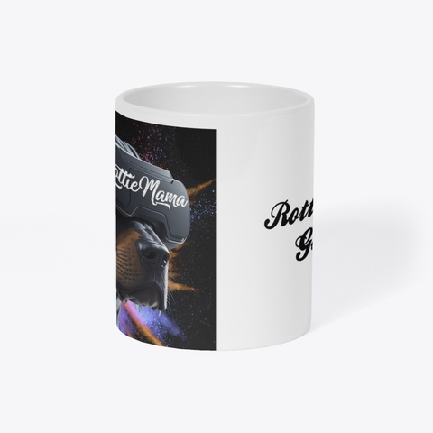 Rottie Mama Coffee Mug White T-Shirt Right