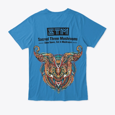 All Over Print Stm Denim Blue T-Shirt Back