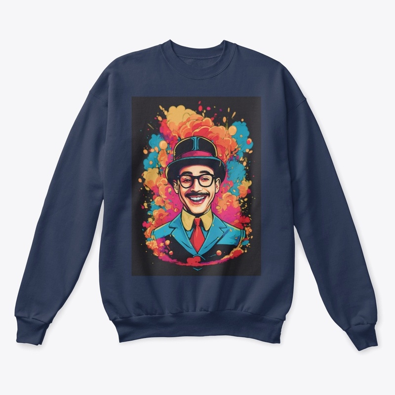 A gentleman laughing t-shirt design 