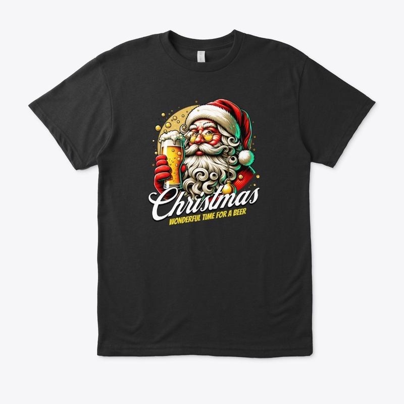 Festive Beer Christmas Graphic Artwork