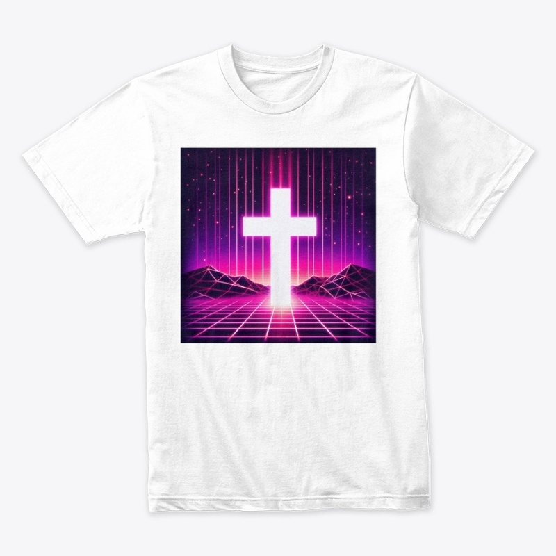 Jesus Saves - Vaporwave Cross Tee