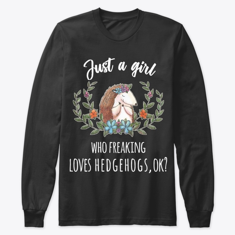 Girl Freaking Loves Hedgehogs Boho Style