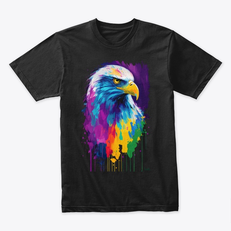 Colorful Vibrant Eagle | Rightward look