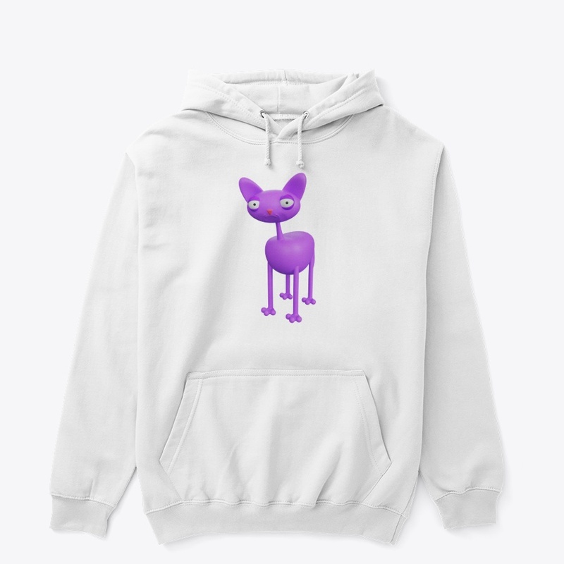 Purple cat Classic Pullover Hoodie