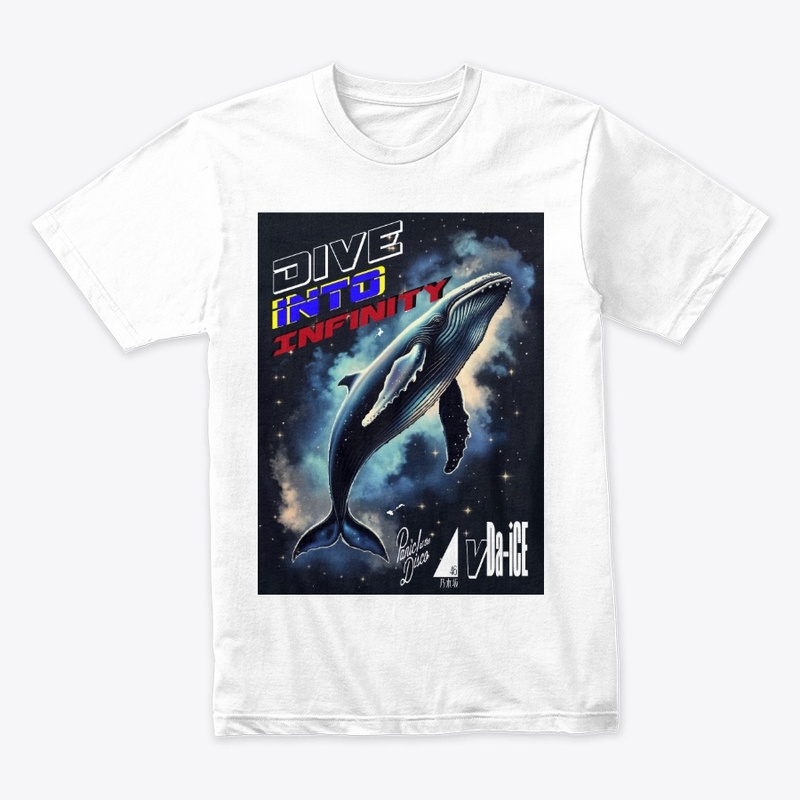 Dive Into Infinity Dark Whale Unisex Tee