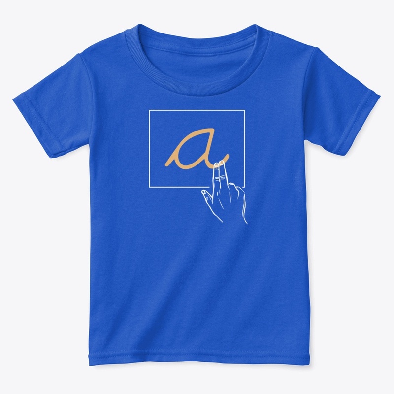 Montessori - Cursive Sandpaper "a"
