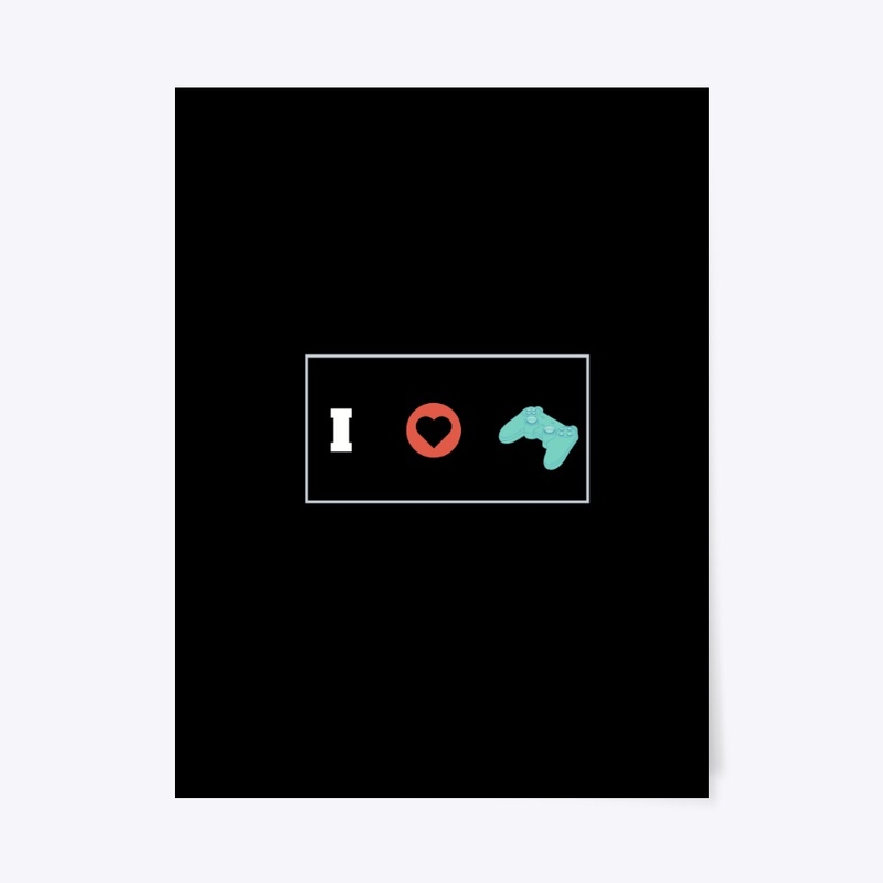 i love video games , heart