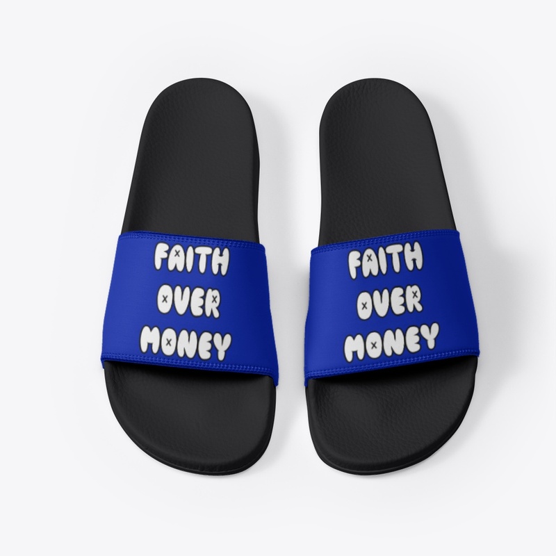 The Faith Over Money Slides (Black)