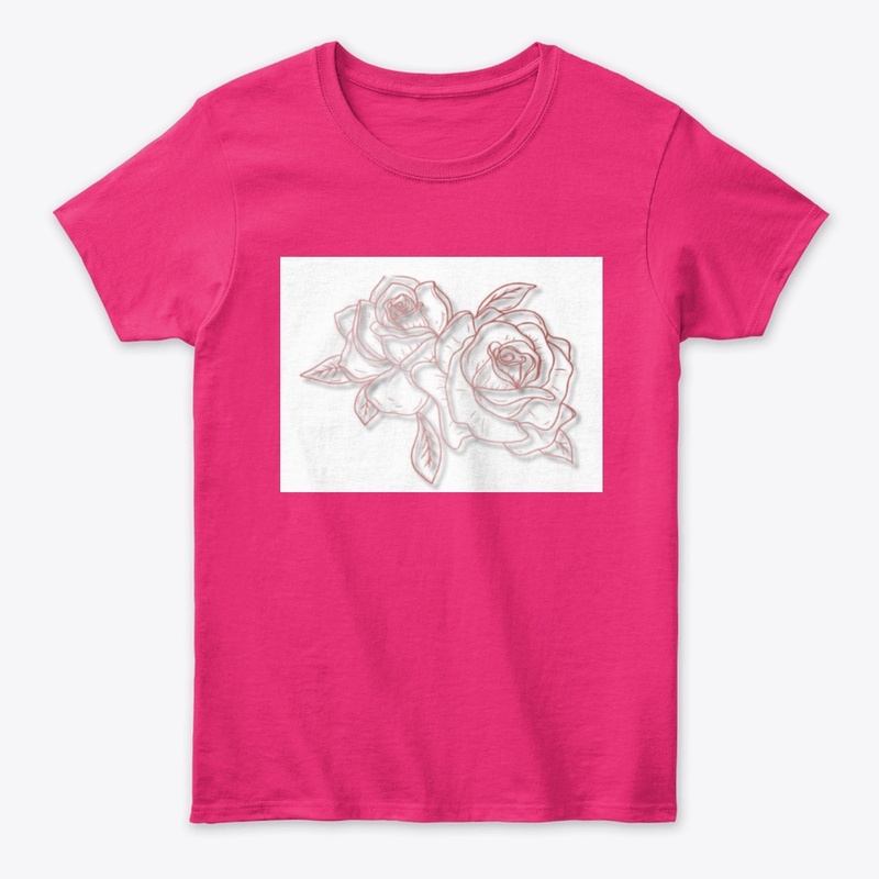 Rose logo women t-shirt