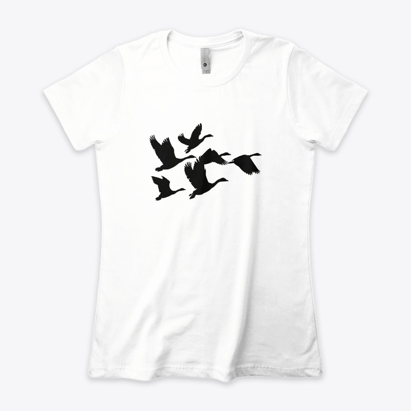 Flying birds tee shirt 