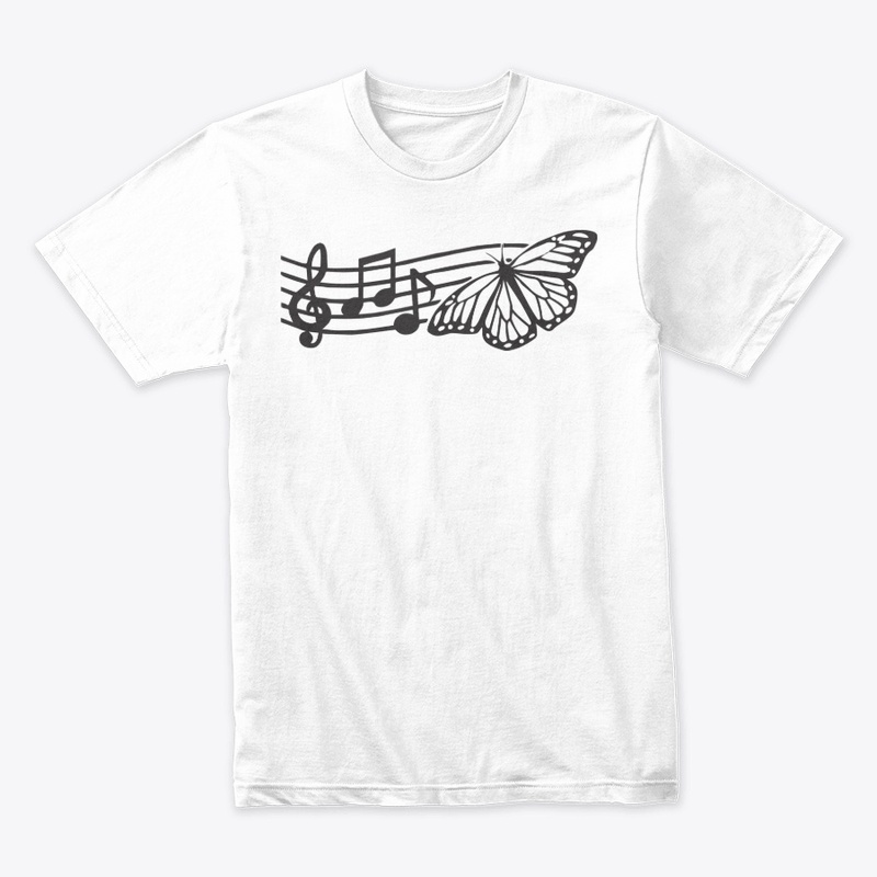 Music Notes Monarch Butterfly