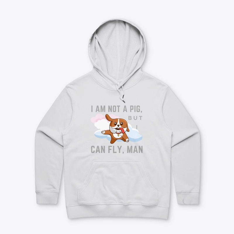 funny t-shirt i am not a pig i can fly