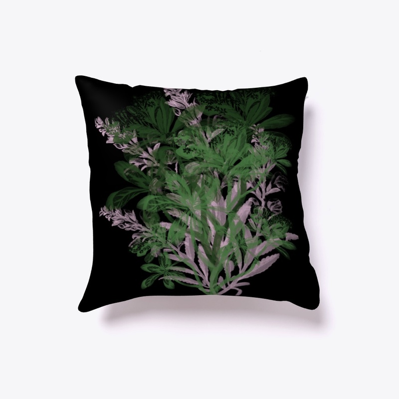 Vintage Green and Pink Floral