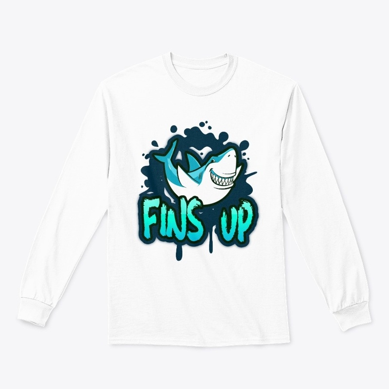 fins up
