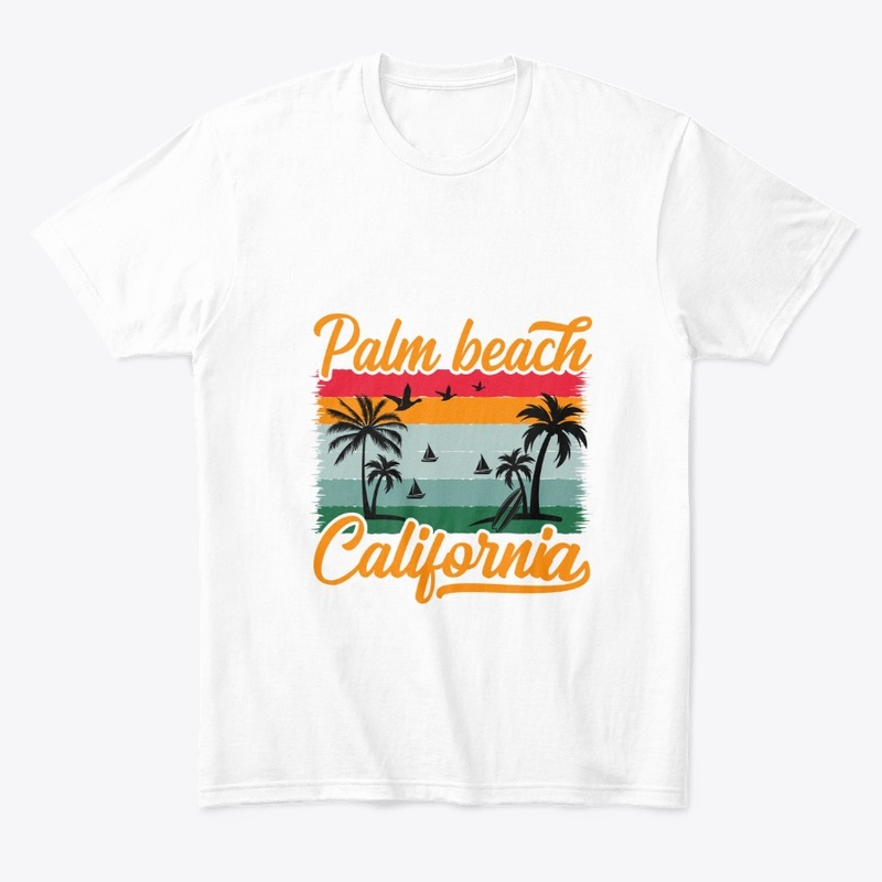 Palm Beach California  Summer T Shirt 