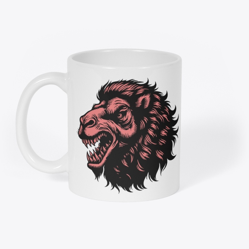 Fierce Angry Camel Art