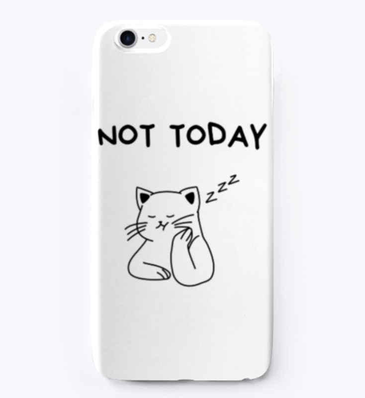 Lazy cat t-shirt - Not today
