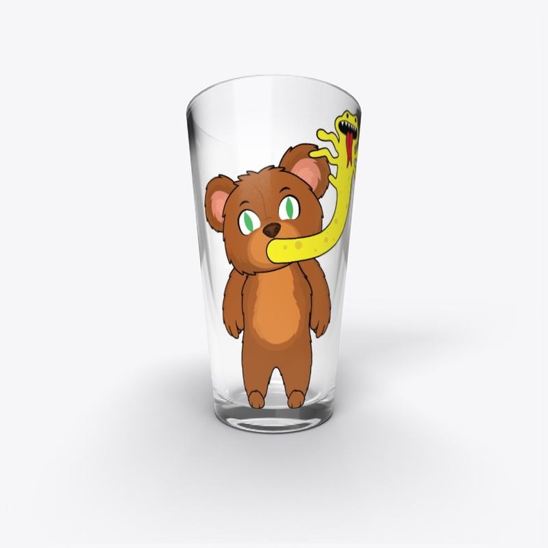 Horror Time Bear: Possessed Bear Glass 