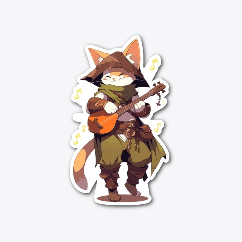 Fantasy Cat Bard