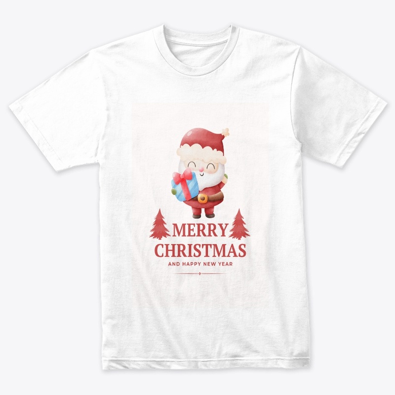 Cute Santa Claus with Christmas Gift