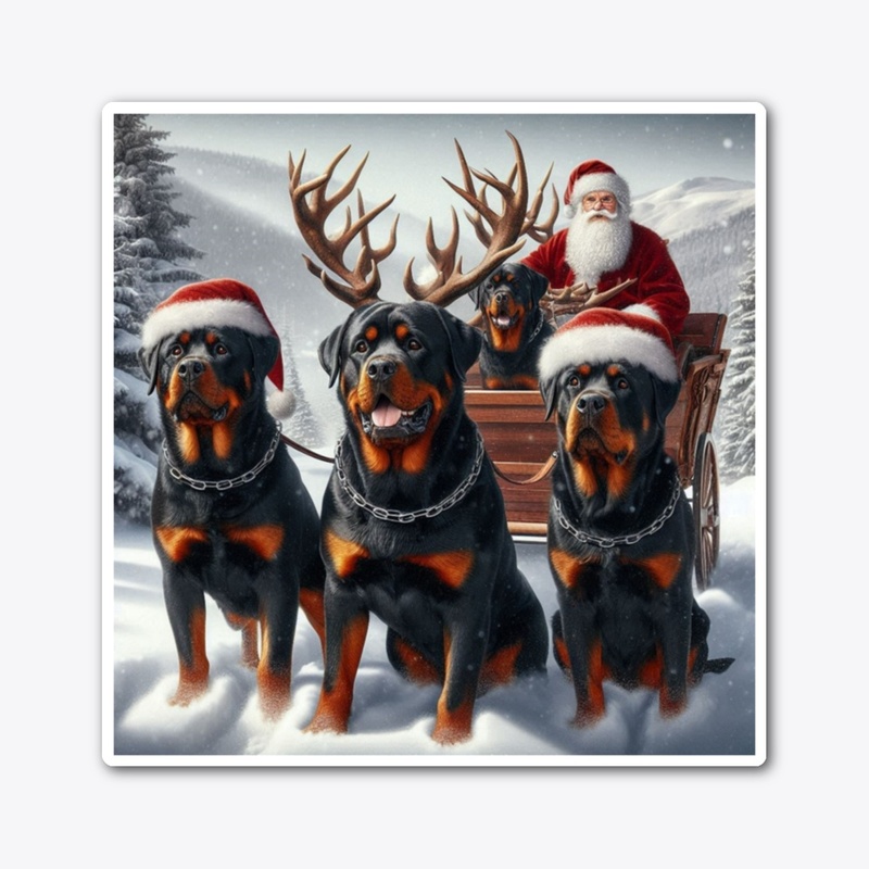 Rottweilers & Santa