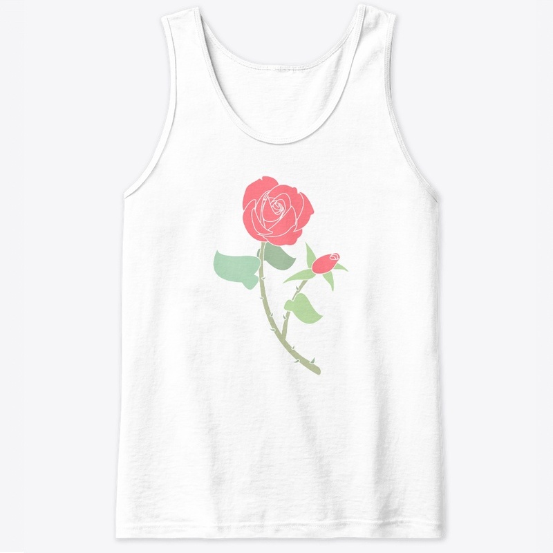 The roses are in full bloom.