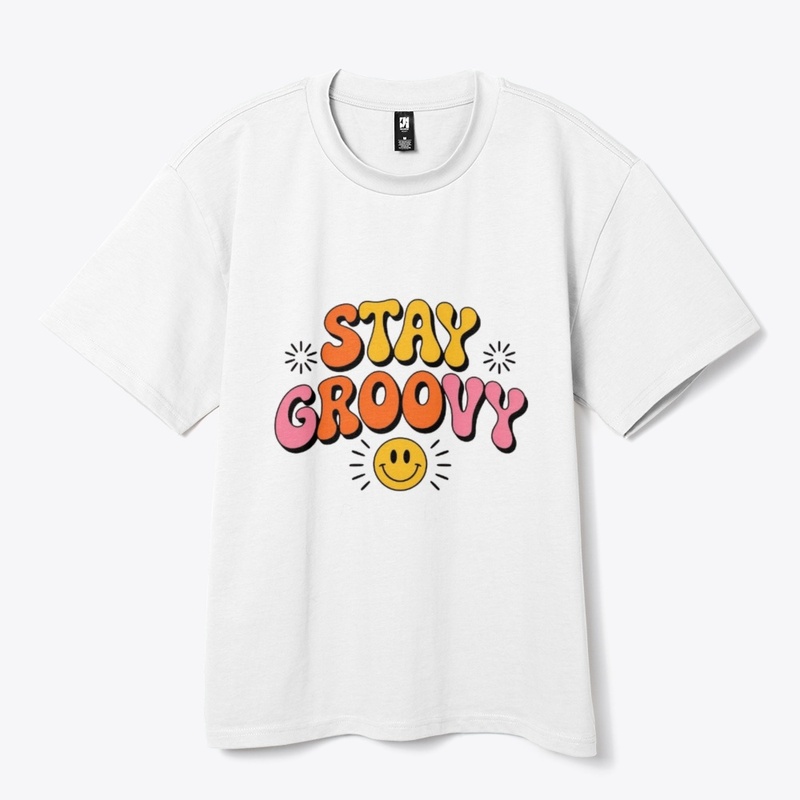 Stay Groovy Retro Tee | Minimalist 70s 