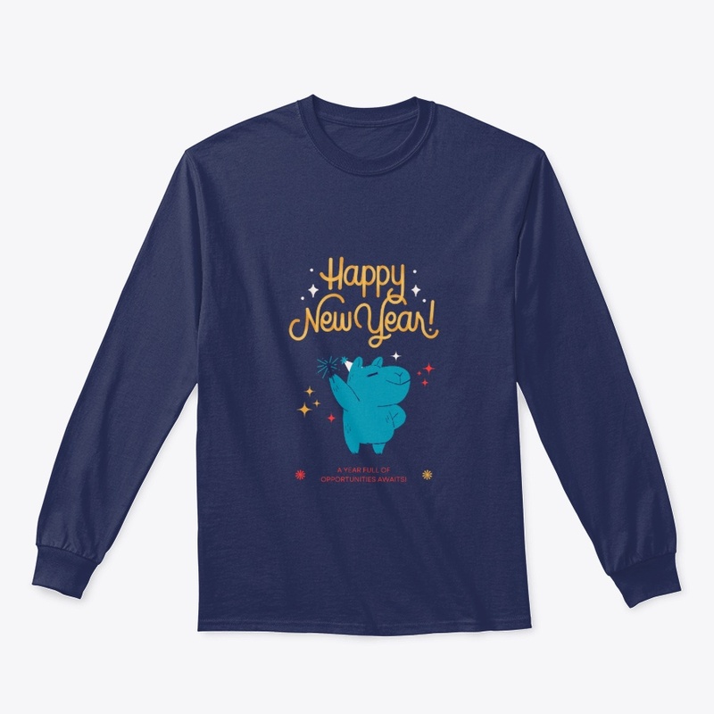 Colorful New Year Long Sleeve T Shirt 