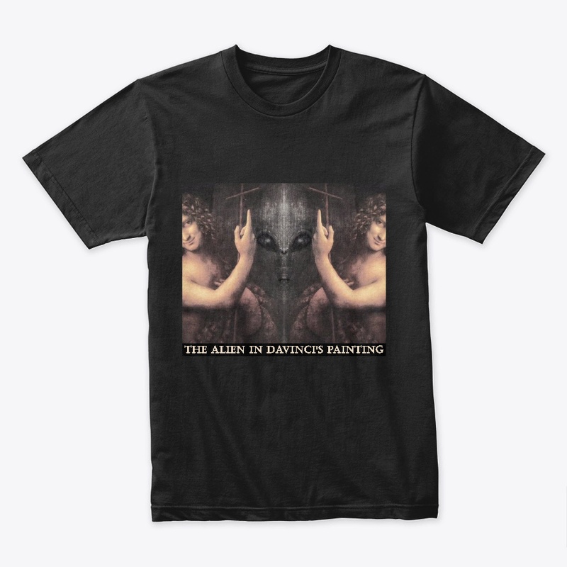 The Alien In Davinci's Painting  T-shirt