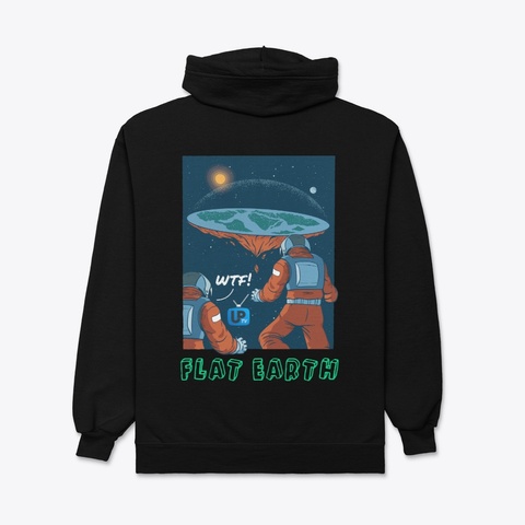 Uptv Flat Earth Black Kaos Back