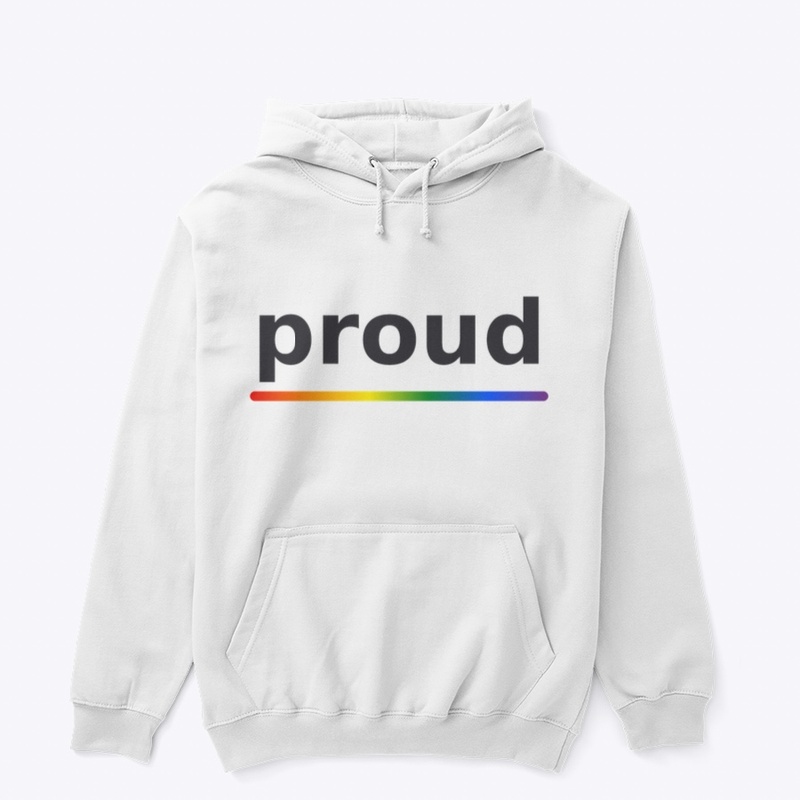 proud — Minimalist Pride Rainbow Tee