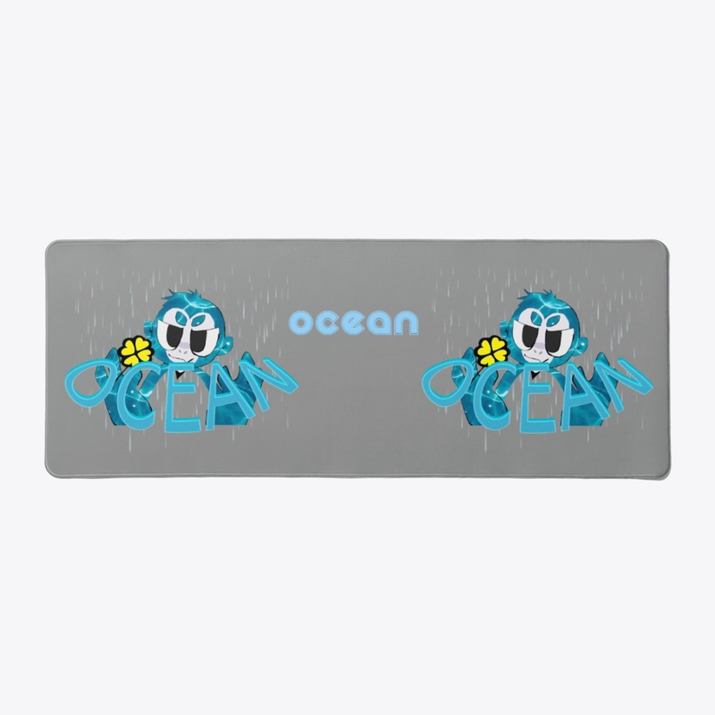 ocean desk pad
