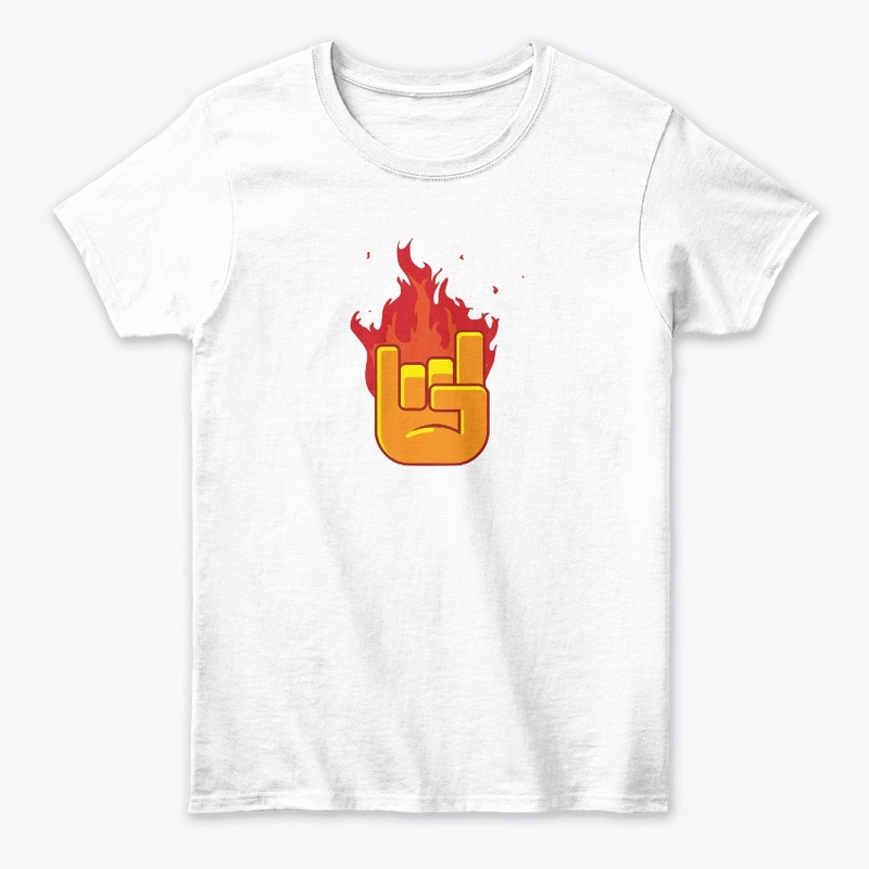 Flaming rock