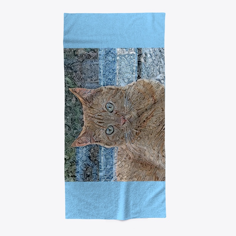 Mona Lisa Cat Smile Mosiac 1