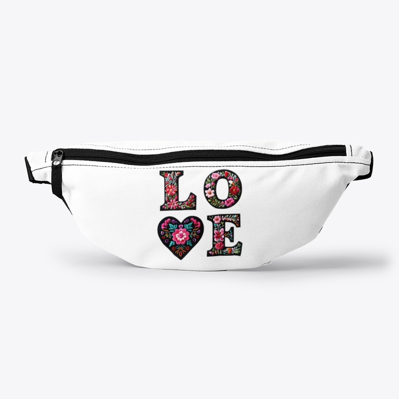 Charming Floral Love Valentine White