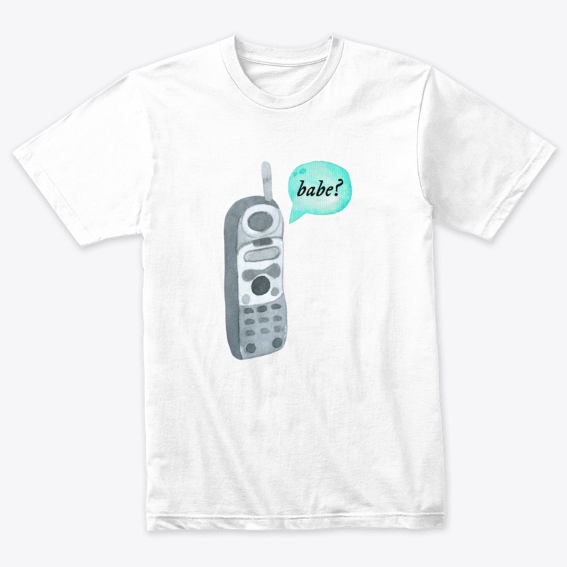 Babe watercolor phone design