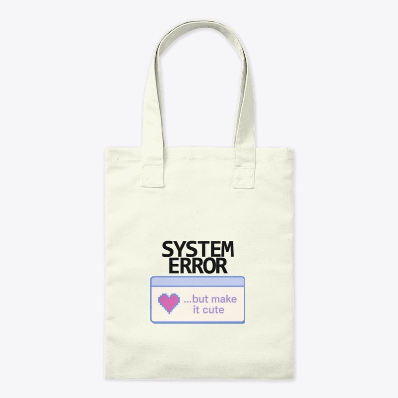 System Error (BLACK) Y2K Glitch Merch