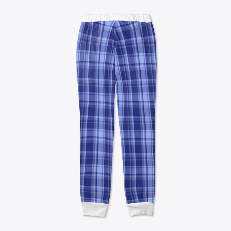Blue and White Checker Design 