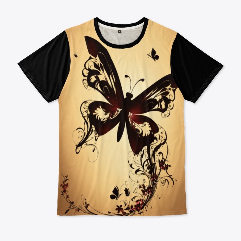 Butterfly Artistic Design t-shirt 